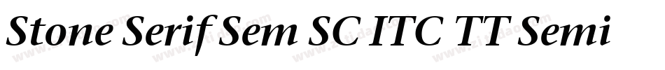 Stone Serif Sem SC ITC TT Semi字体转换